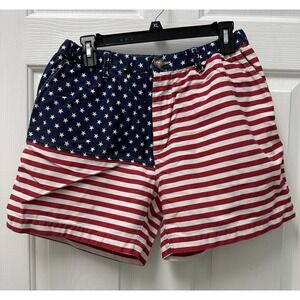 Chubbies Made in the Good Ol' US of A  Amercian Flag Shorts Mens L READ Descript